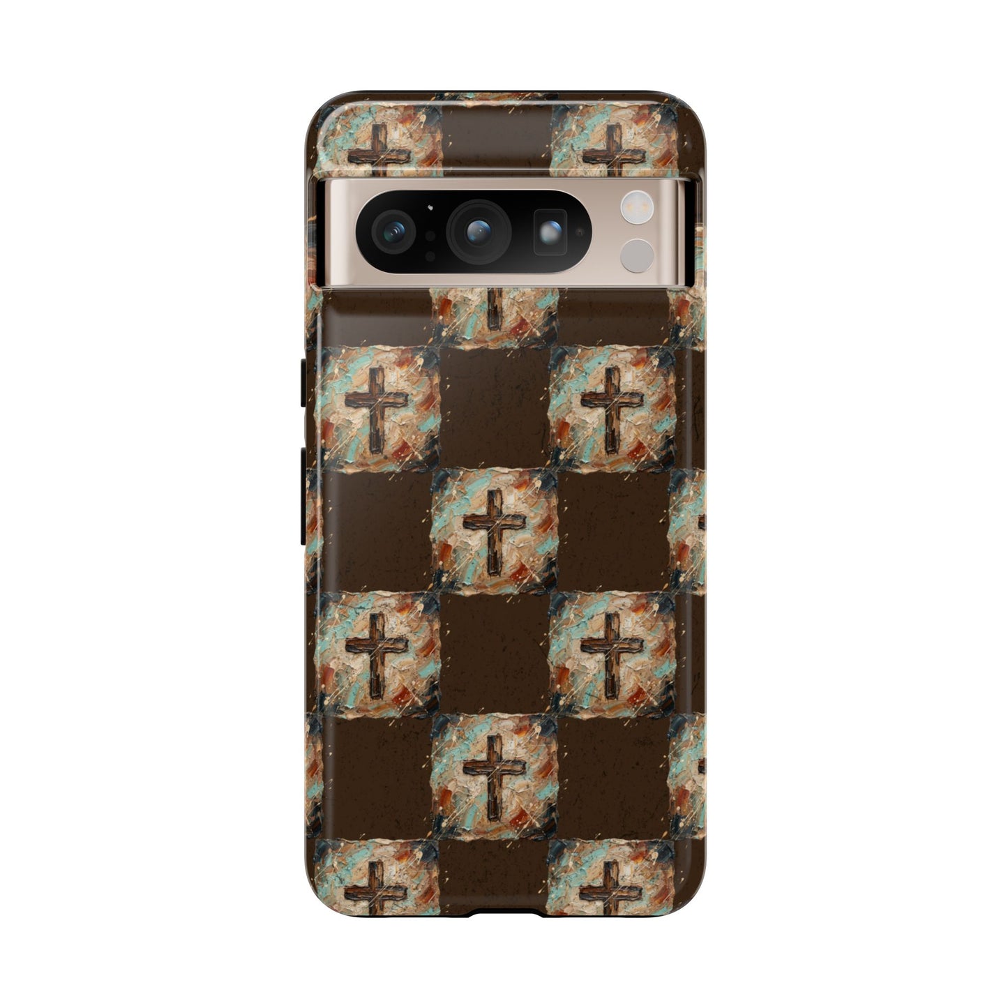 Checker Painted Cross Tough Case