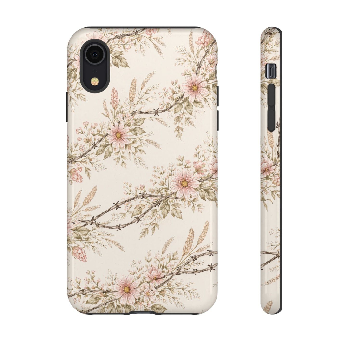 Floral Barbed Wire Tough Case