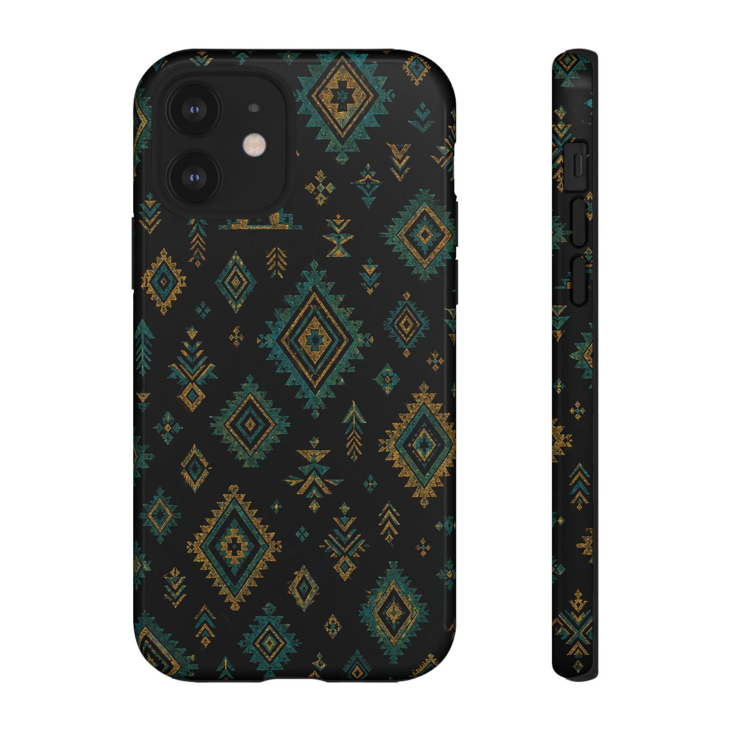 Turquoise Gold Aztec Tough Case