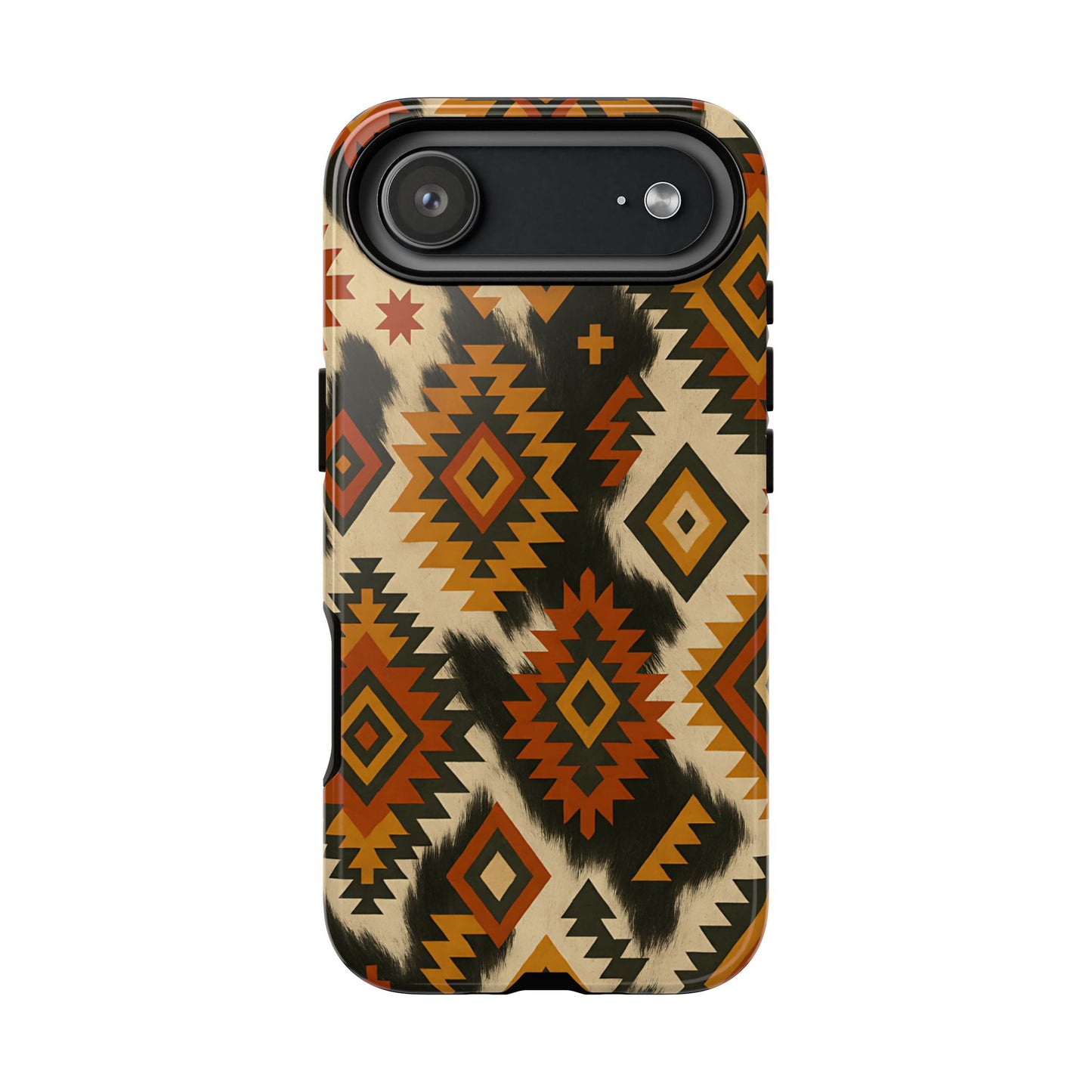 Desert  Aztec + Cowhide Tough Phone Case