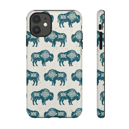 Teal Aztec Buffalo Tough Case
