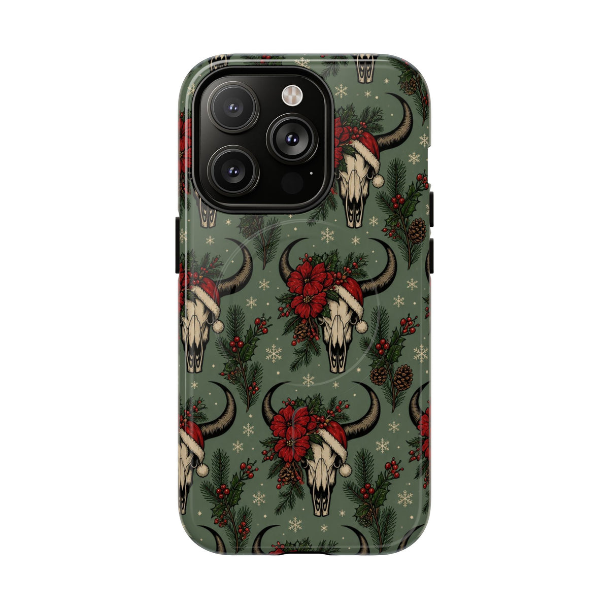 Santa Bull Skulls Magnetic Case