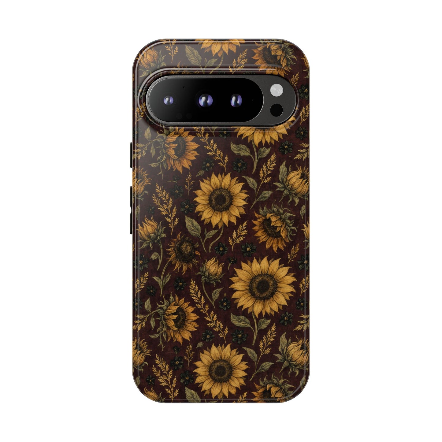 Burgundy Sunflowers Tough Case