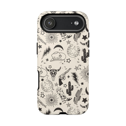 Western Doodles Tough Phone Case