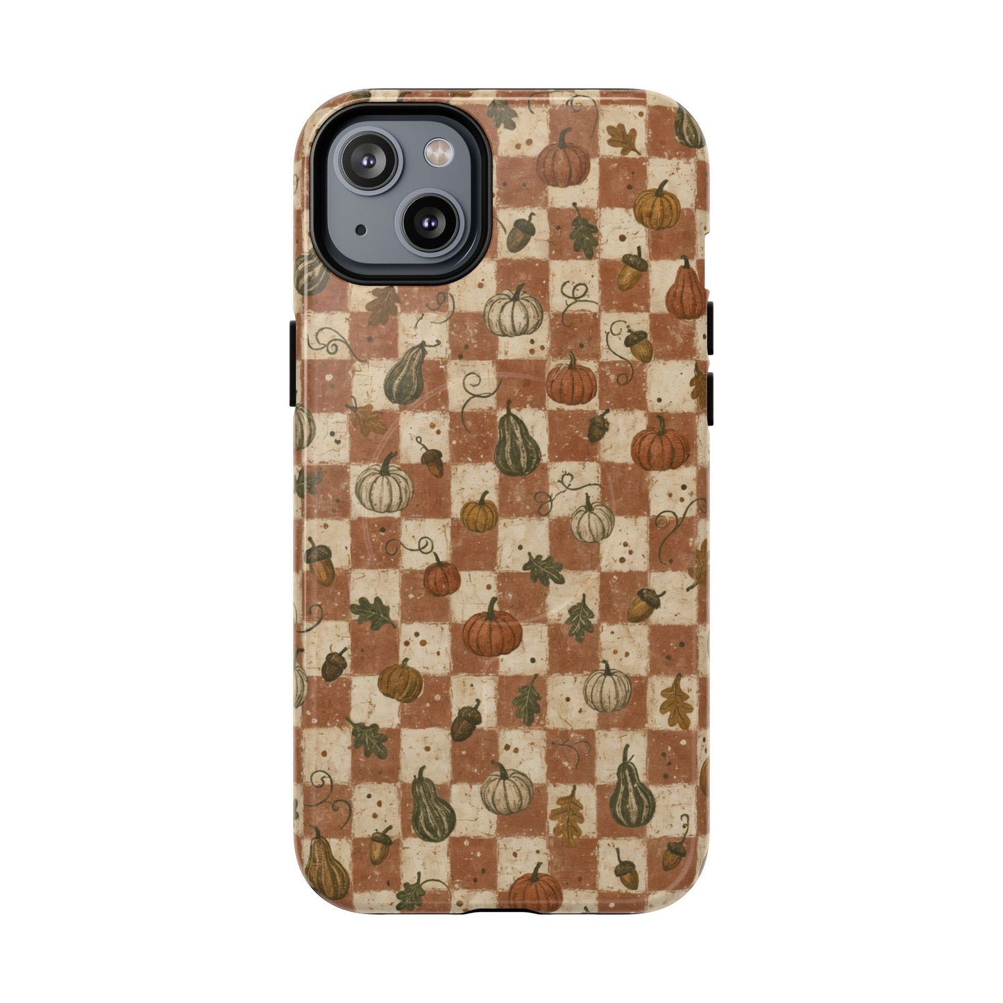 Pumpkin Checker Magnetic Case