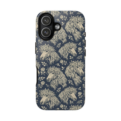 Floral Horses Tough Case