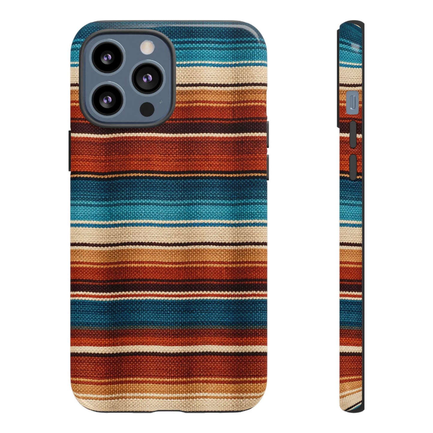 Turquoise + Orange Serape Tough Case