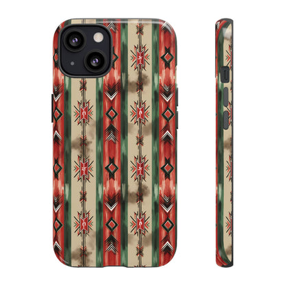 Christmas Aztec Stripes Tough Case