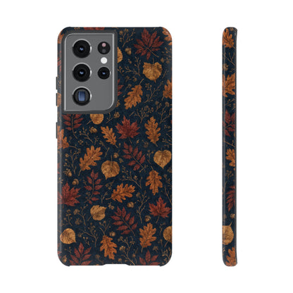 Navy Oak Leaf Tough Case