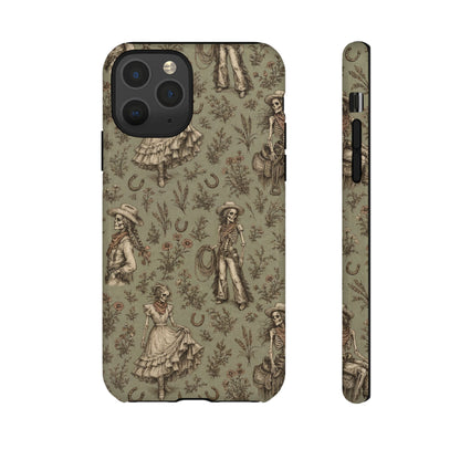 Skeleton Cowgirl Toile Tough Case