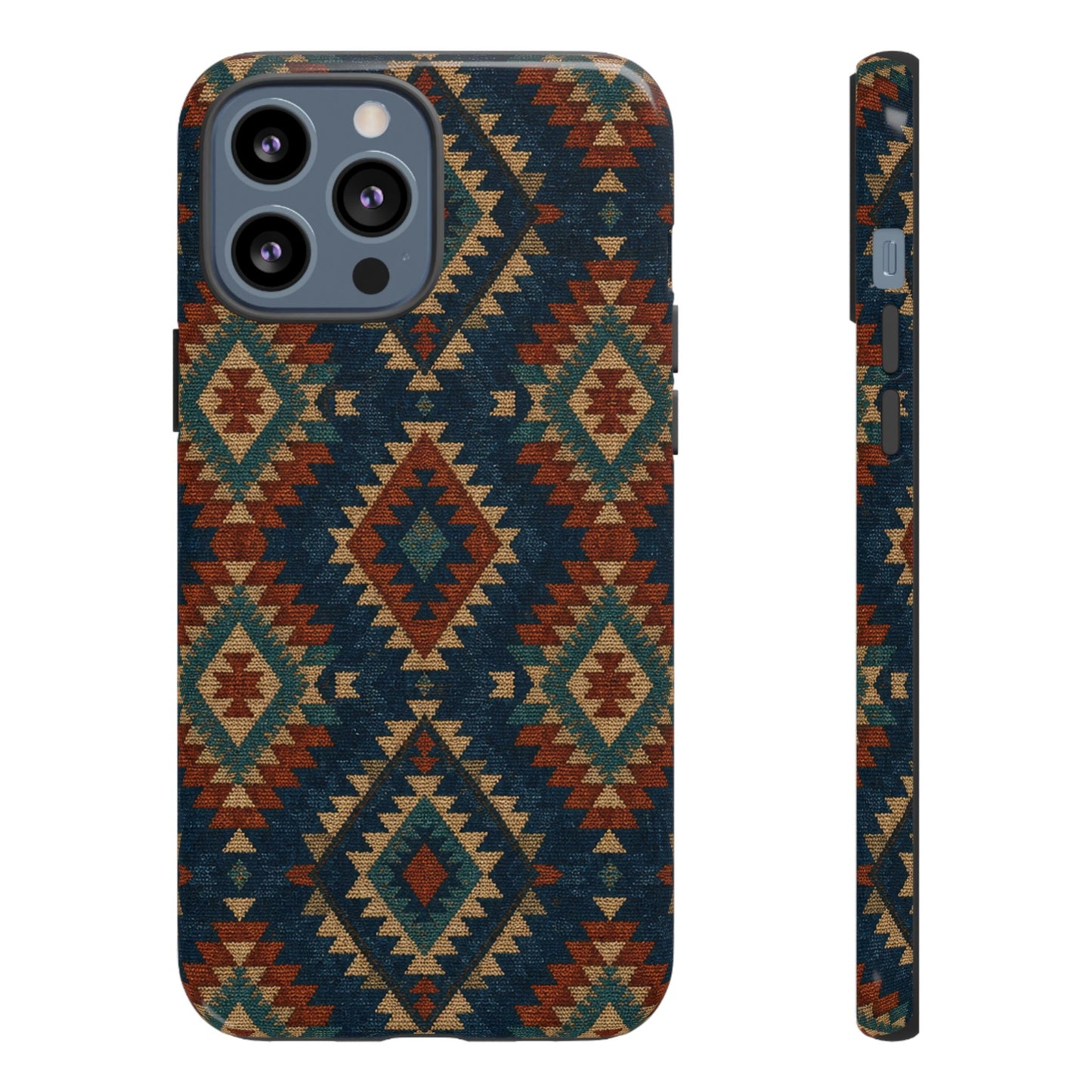 Navy Aztec Tough Case