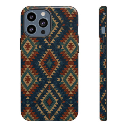 Navy Aztec Tough Case