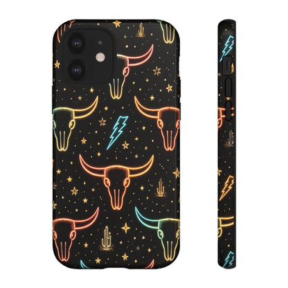 Neon Longhorns Tough Case