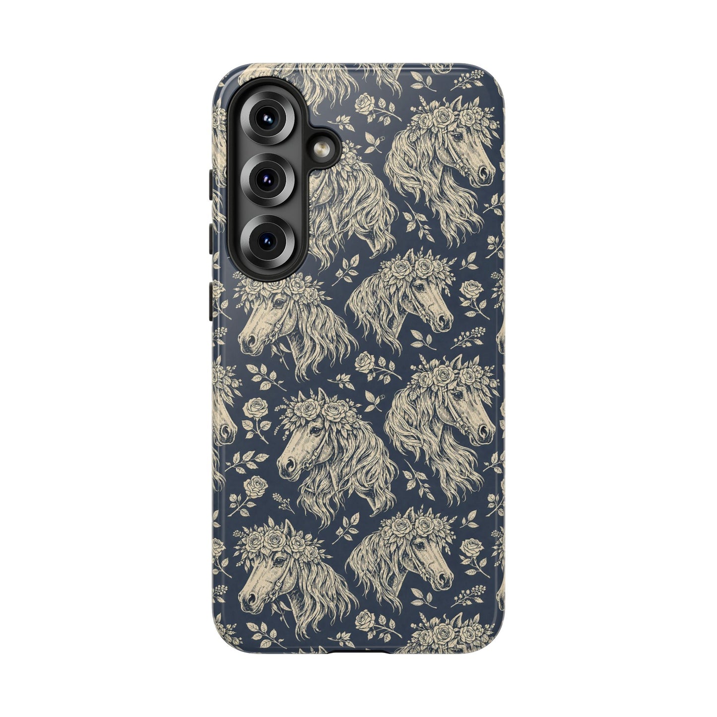 Floral Horses Tough Case