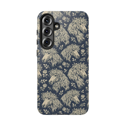 Floral Horses Tough Case