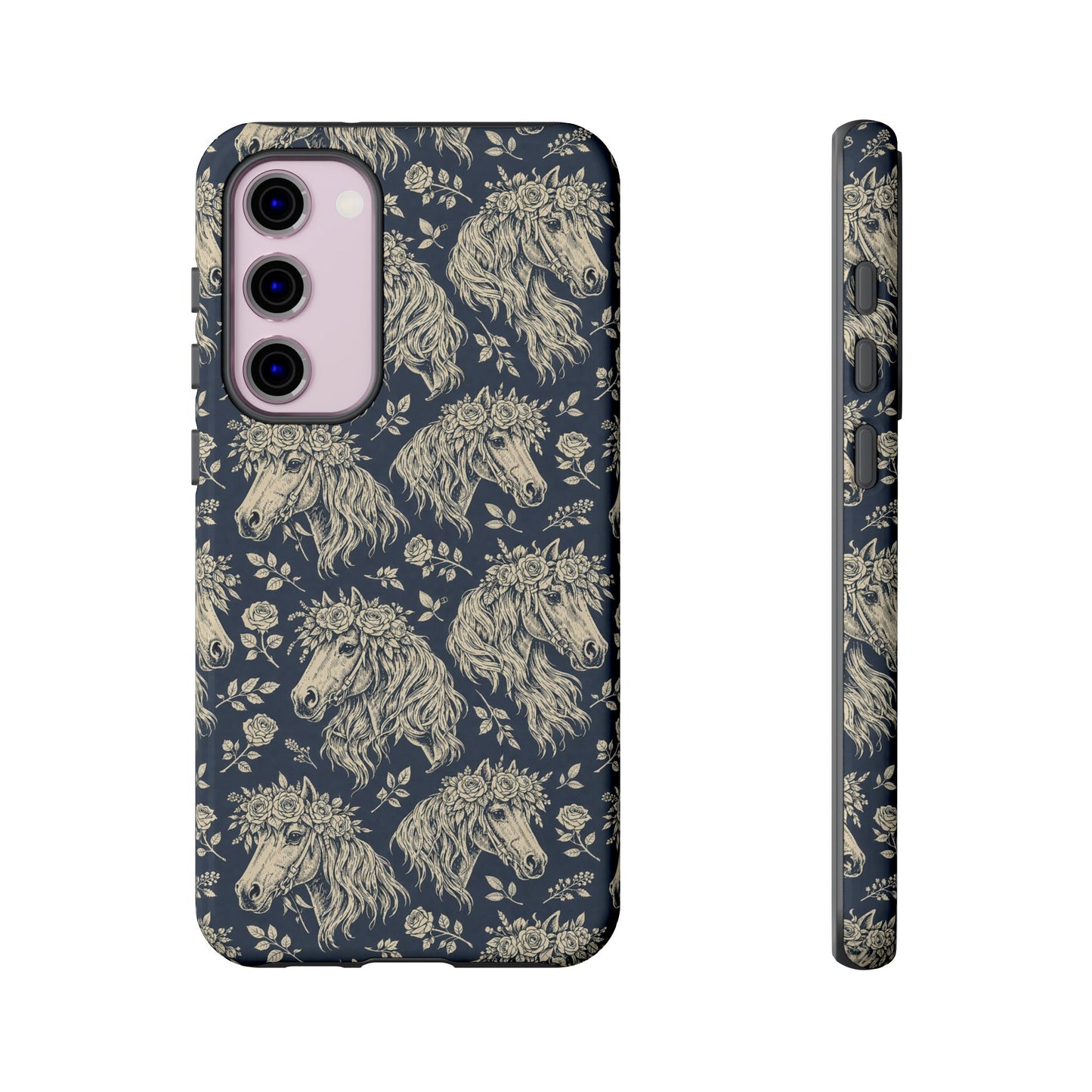 Floral Horses Tough Case