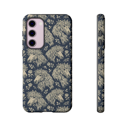Floral Horses Tough Case