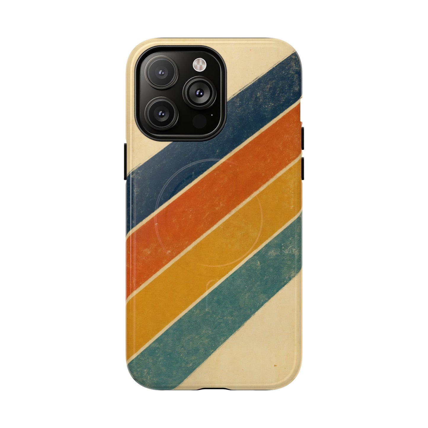 Retro Sunset Stripes Magnetic Case
