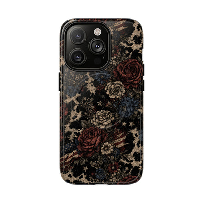 USA Cowhide Bloom Magnetic Case