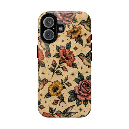 Hummingbird Rose Magnetic Case