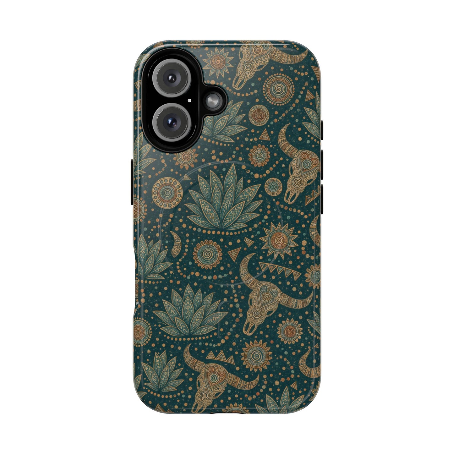 Ornate Skull Magnetic Case