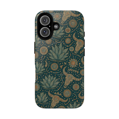 Ornate Skull Magnetic Case