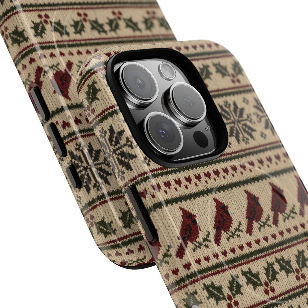 Fair Isle Cardinals Magnetic Case
