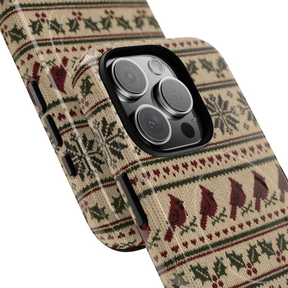 Fair Isle Cardinals Magnetic Case