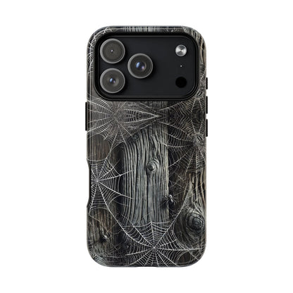 Spiderwebs Barnwood Magnetic Case