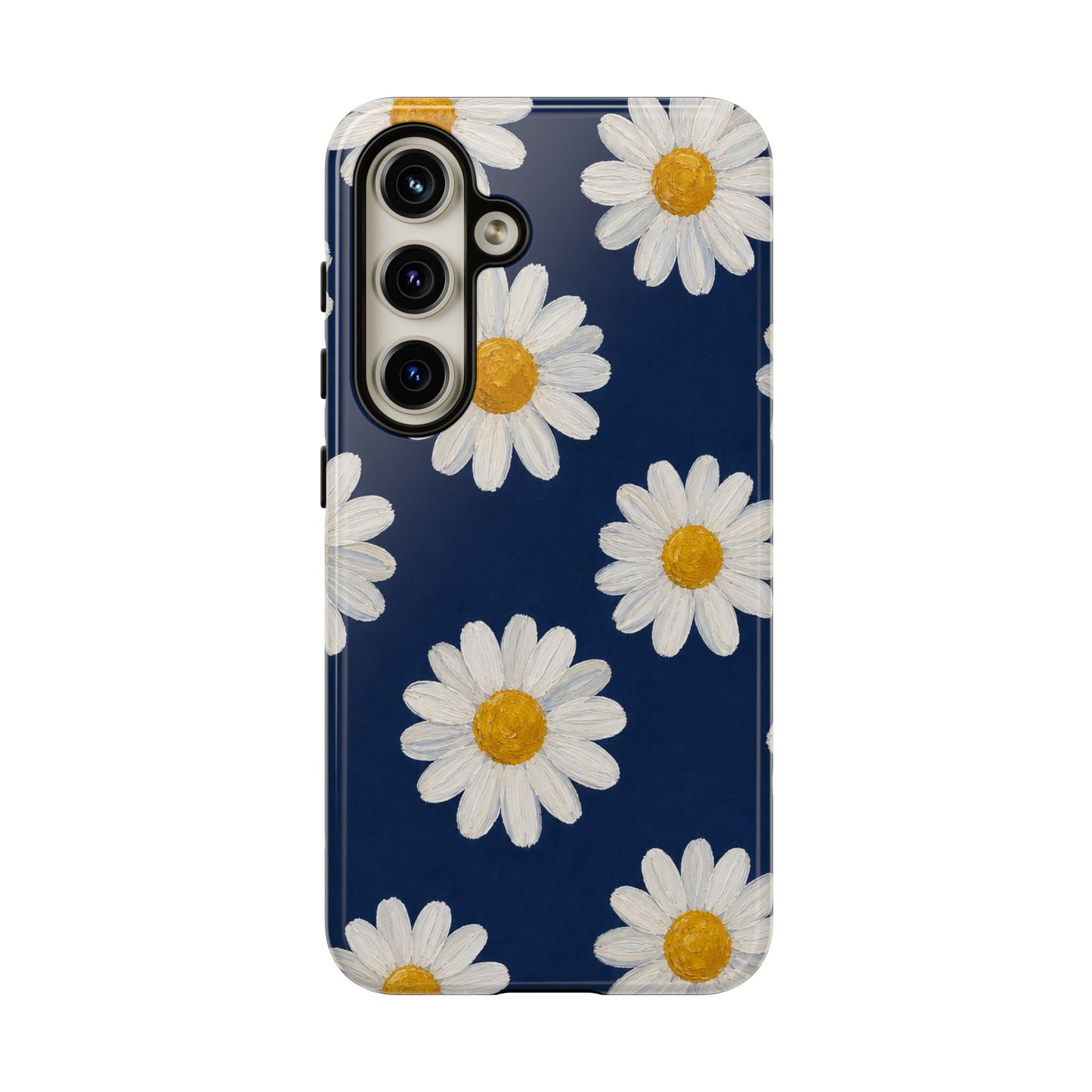 Navy Daisy Tough Case
