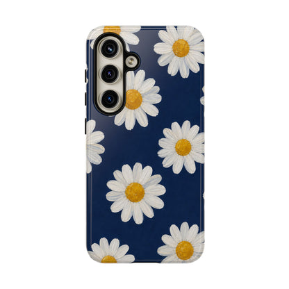 Navy Daisy Tough Case