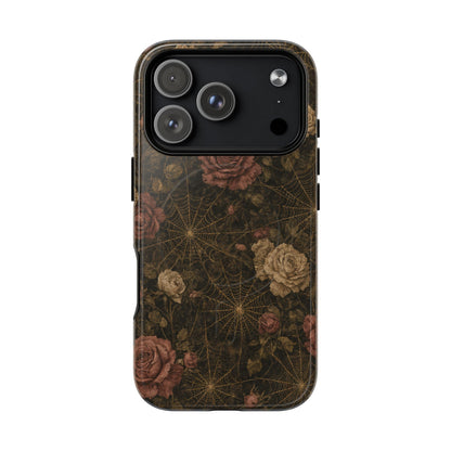 Spiderweb Rose Magnetic Case