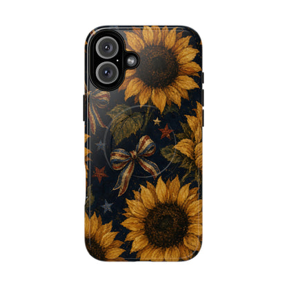 USA Sunflower Magnetic Case
