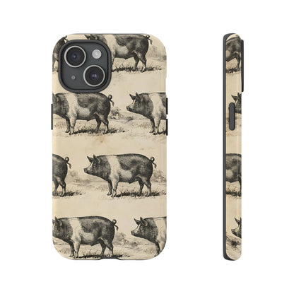 Vintage Pigs Tough Case