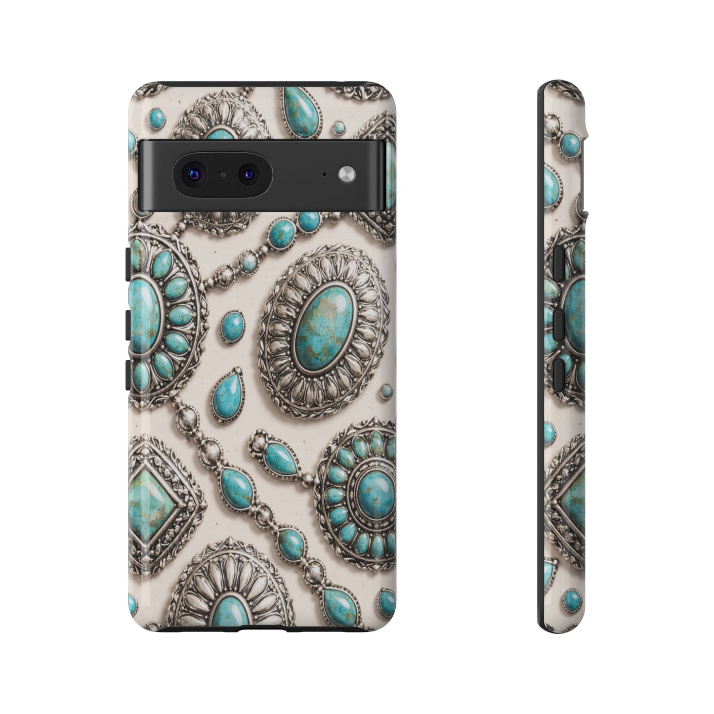 Turquoise Silver Concho Tough Case