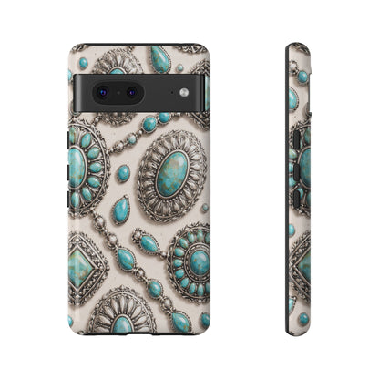 Turquoise Silver Concho Tough Case