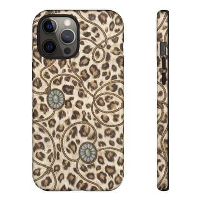 Leopard Rope Conchos Tough Case