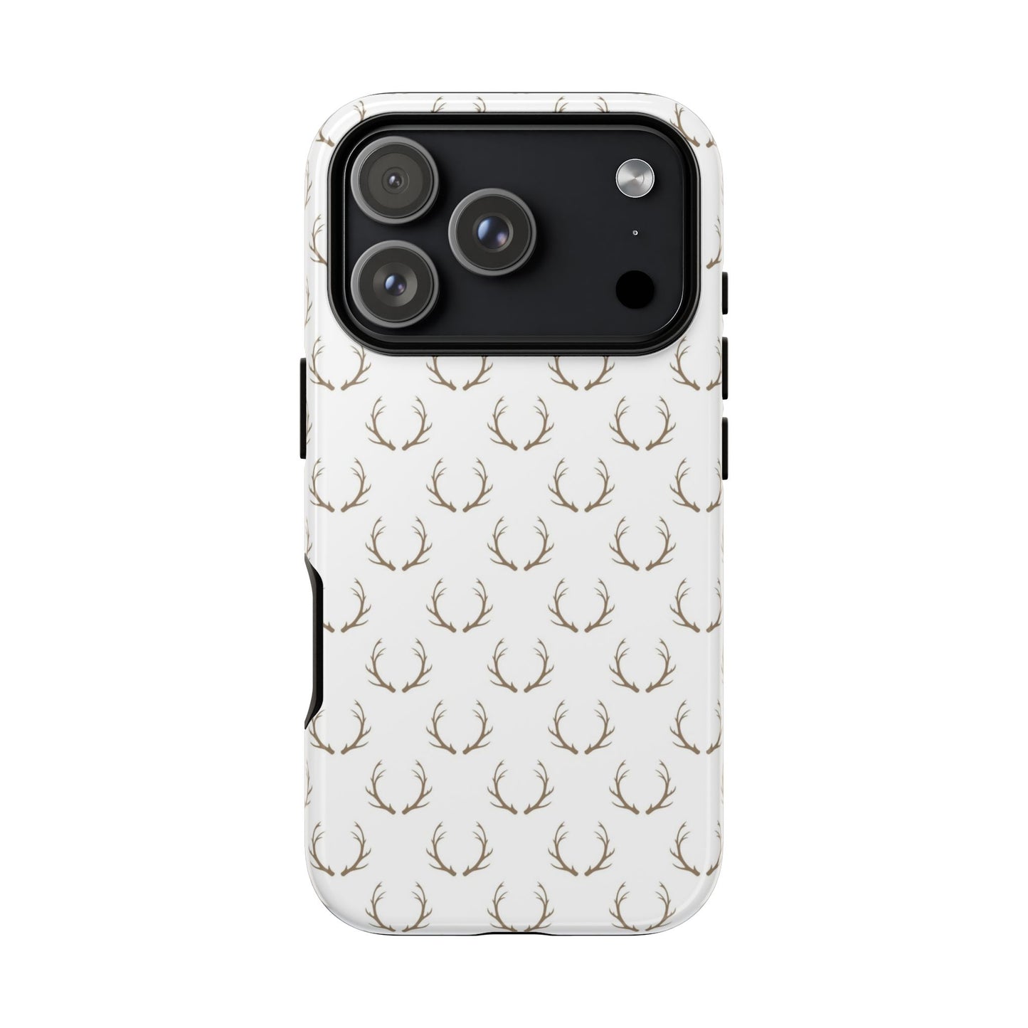 White Antlers Tough Phone Case