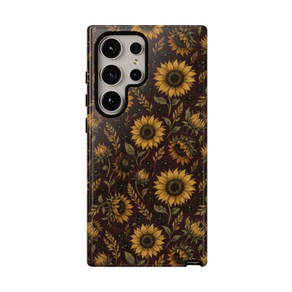 Burgundy Sunflowers Tough Case