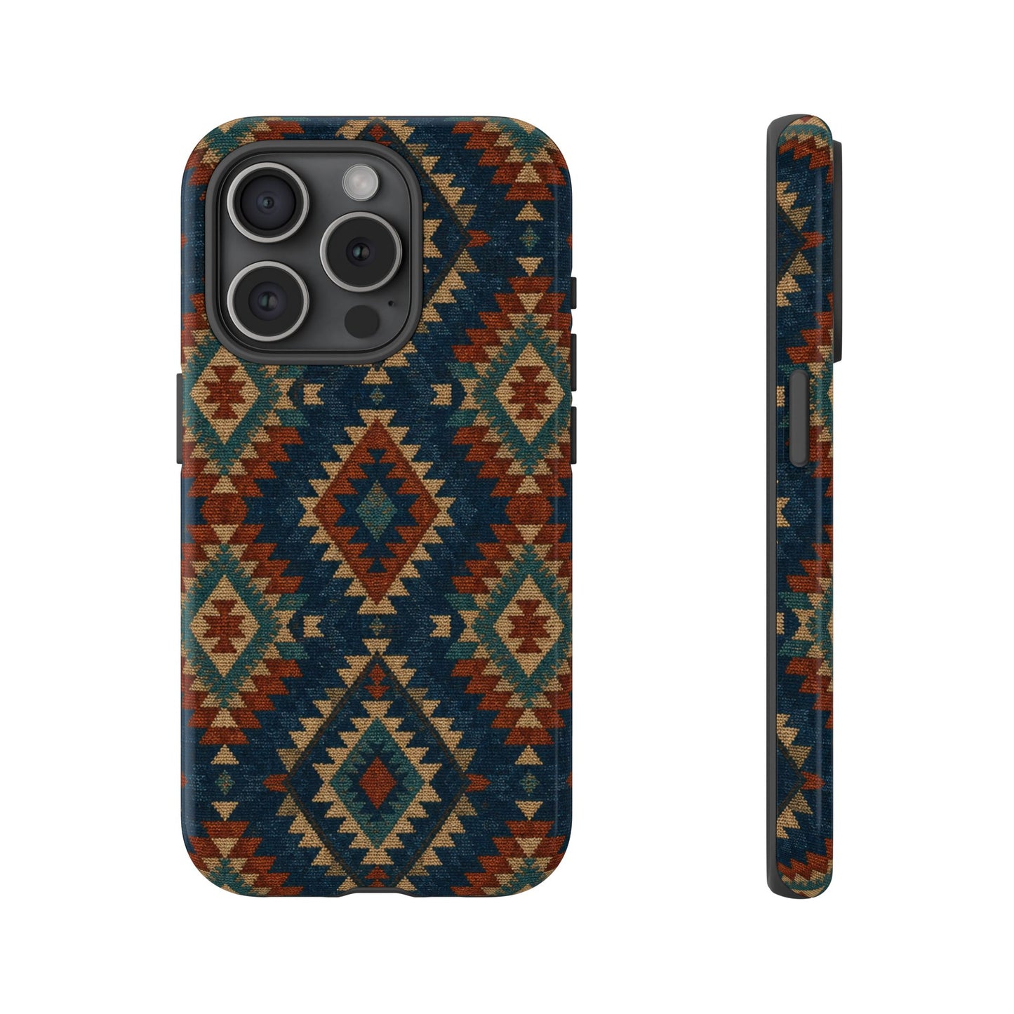 Navy Aztec Tough Case