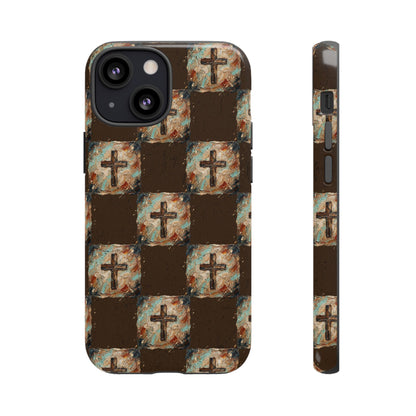 Checker Painted Cross Tough Case