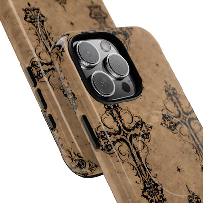Western Gothic Crosses Magnetic Case