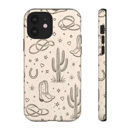 Cowgirl Doodles Tough Case