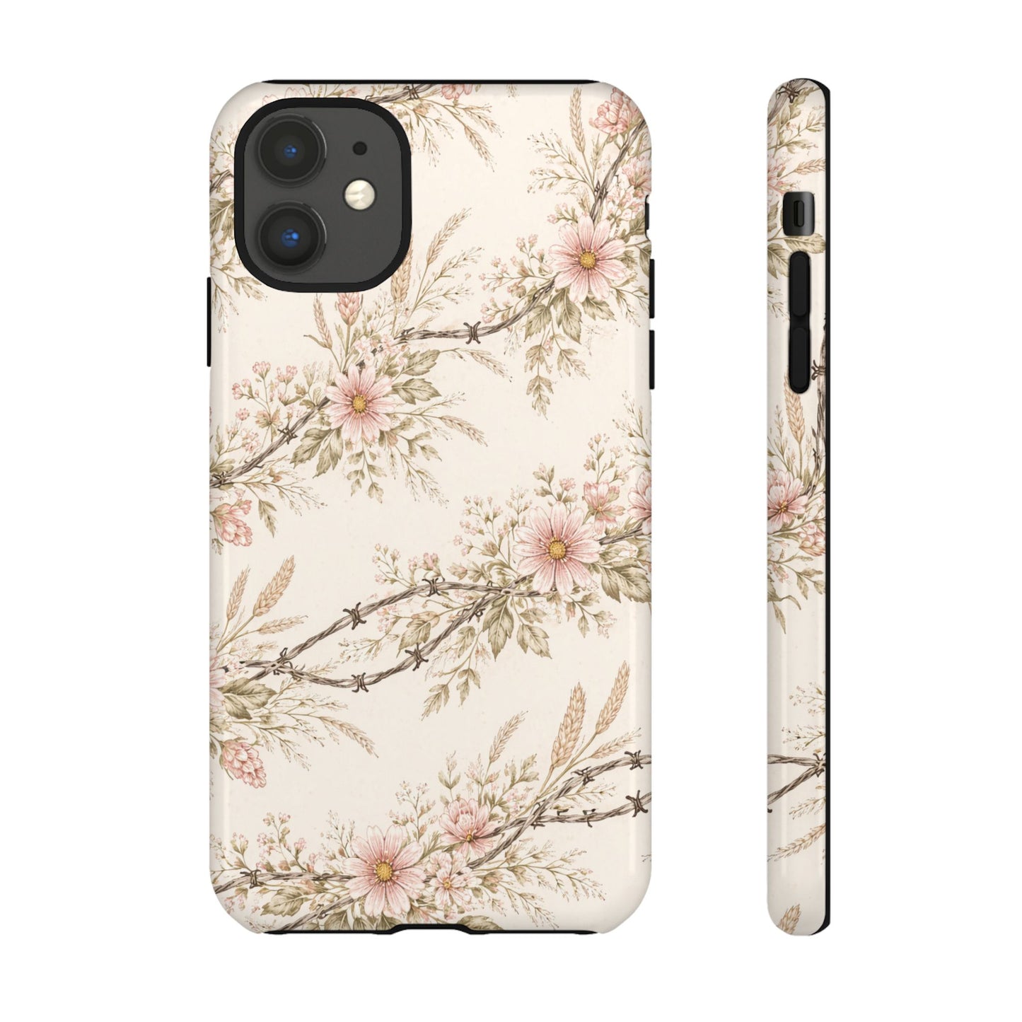 Floral Barbed Wire Tough Case