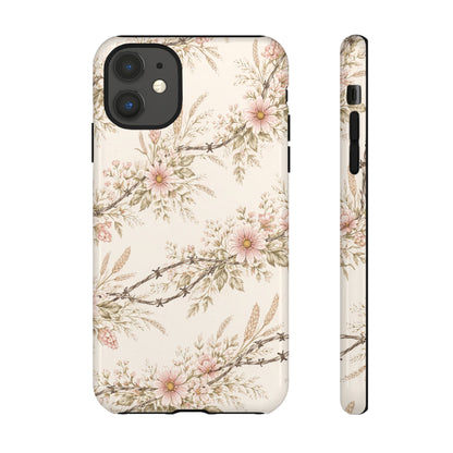 Floral Barbed Wire Tough Case