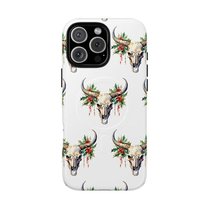 Christmas Bull Skull Magnetic Case