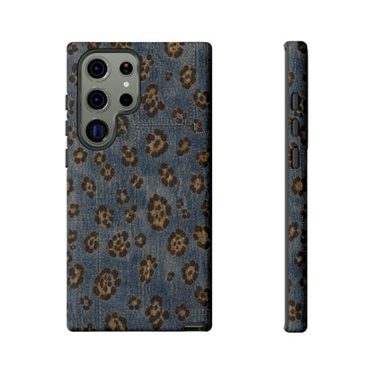 Denim Leopard Tough Case
