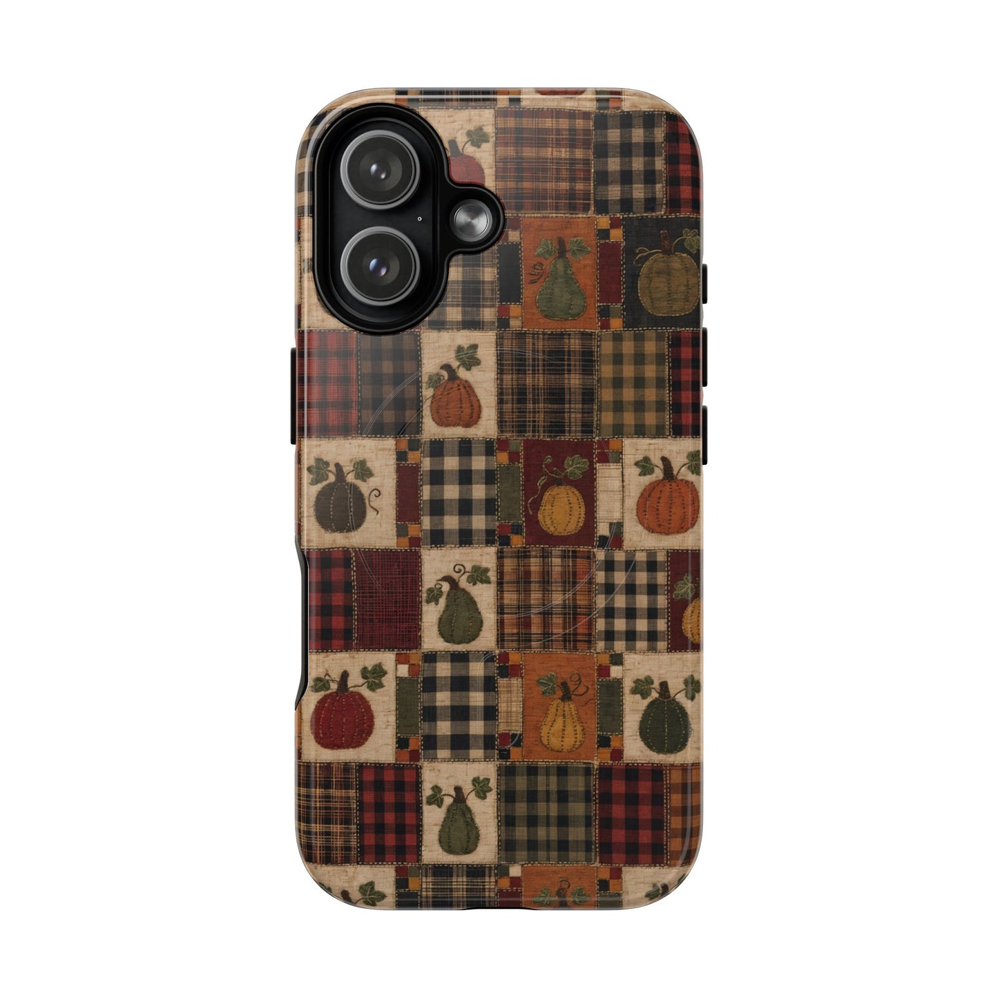 Plaid Pumpkin Magnetic Case