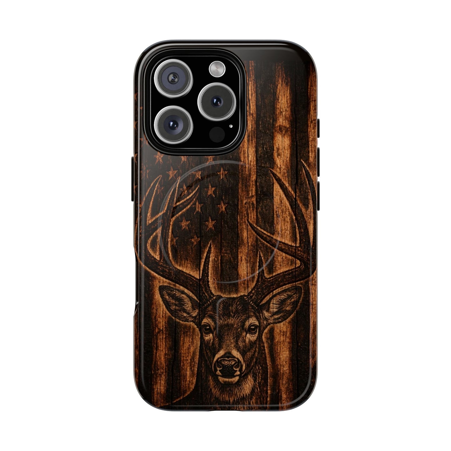 Carved Buck Magnetic Case