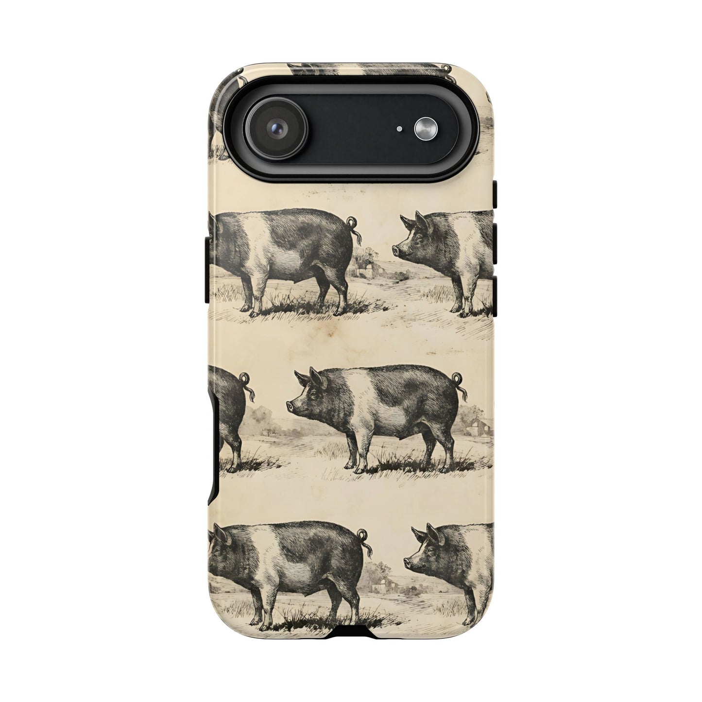 Vintage Pigs Tough Case